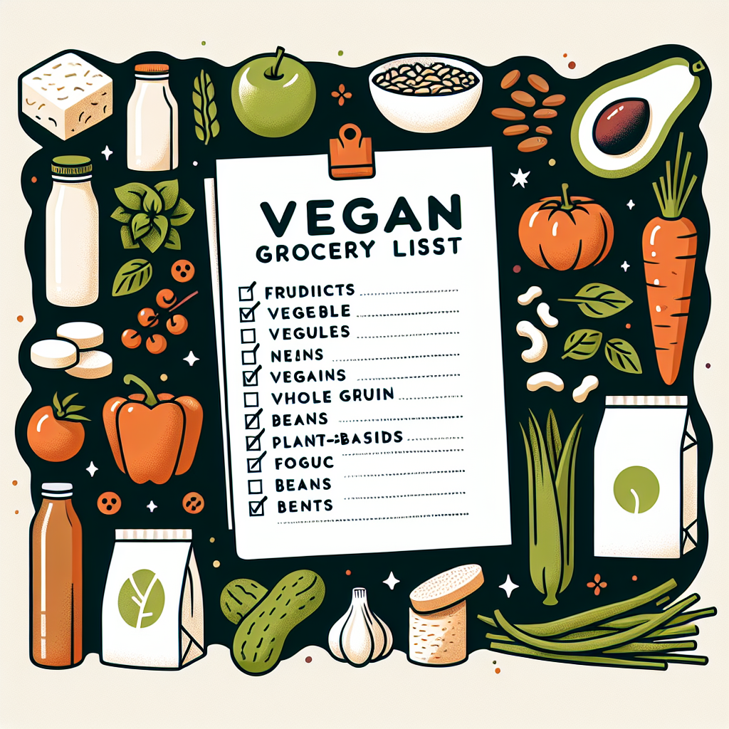 Vegan grocery list for beginners