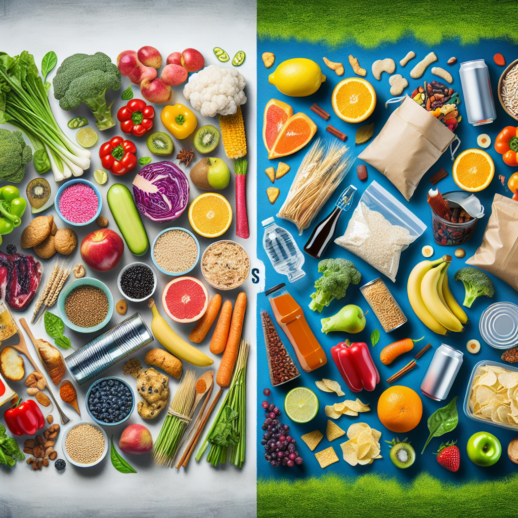 Clean eating vs. processed foods