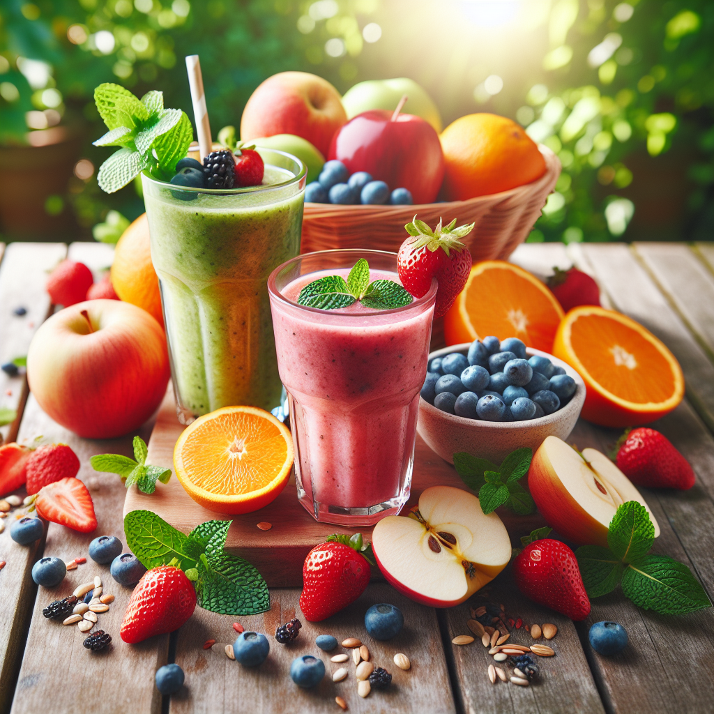 Low-calorie drinks and smoothies