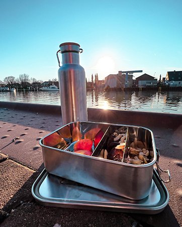 lunchbox + bottle stainless steel