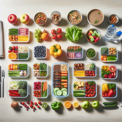 Meal prepping for a low-calorie diet
