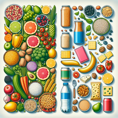 Whole foods vs. processed foods