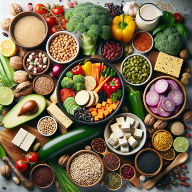 High-protein vegan meals