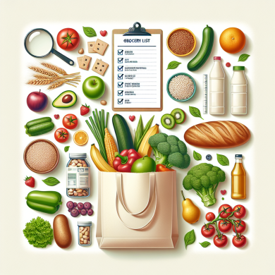 DASH diet grocery shopping tips