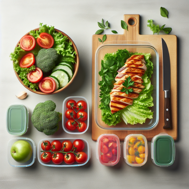 Meal prepping for a low-calorie diet