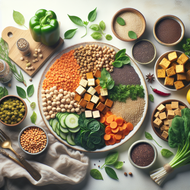High-protein vegan meals